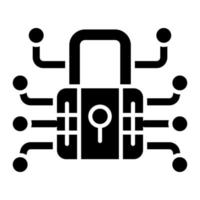 Data Encryption Icon Style vector