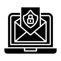 Email Protection Icon Style vector