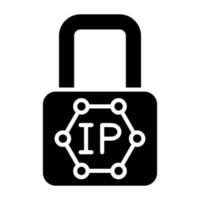 Ip Blocking Icon Style vector