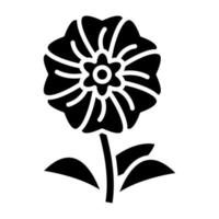 Alpine Forget Me Not Icon Style vector