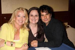 Melody Thomas Scott  Cathy Tomas Thom Bierdz  at The Young  the Restless Fan Club Dinner  at the Sheraton Universal Hotel in  Los Angeles CA on August 28 20092009 photo