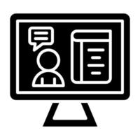 Live Lecture Icon Style vector