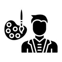 Conservator Male Icon Style vector