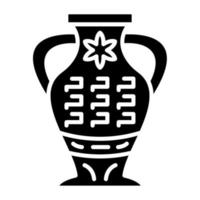Ancient Vase Icon Style vector
