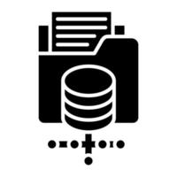 Data Storage Icon Style vector