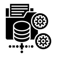 Data Processor Icon Style vector