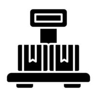 Platform Scale Icon Style vector