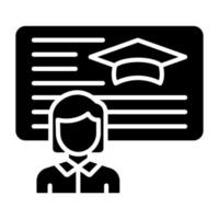 Lecturer Icon Style vector