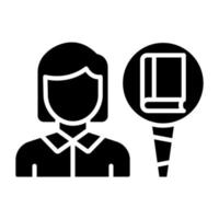 Researcher Icon Style vector