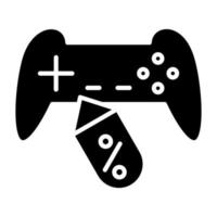 Game Deals Sales Icon Style vector