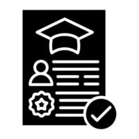 Academic Record Icon Style vector