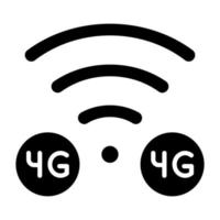 4g icono estilo vector