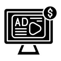 Ad Revenue Icon Style vector