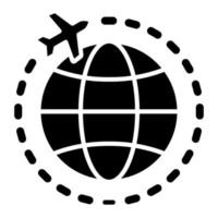 International Flight Icon Style vector