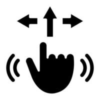Gesture Control Icon Style vector
