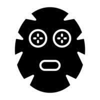 facial máscara icono estilo vector