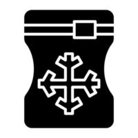 Ice Bag Icon Style vector