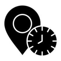 Local Time Icon Style vector