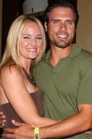 Sharon Case  Joshua Morrow at The Young  the Restless Fan Club Dinner  at the Sheraton Universal Hotel in  Los Angeles CA on August 28 20092009 photo