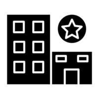 1 estrella hotel icono estilo vector