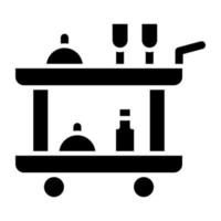 Room Service Icon Style vector