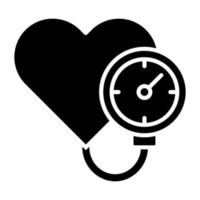 Blood Pressure Gauge Icon Style vector