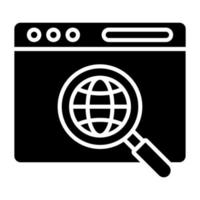 Internet investigación icono estilo vector