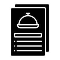 Complimentary Meal Icon Style vector