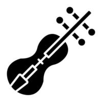 violín icono estilo vector