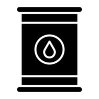 Oil Barrell Icon Style vector