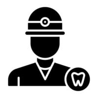 dentista icono estilo vector