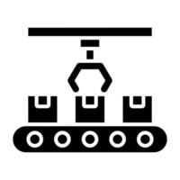 Conveyor Robot Icon Style vector