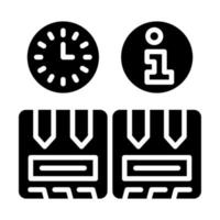 Real Time Inventory Info Icon Style vector