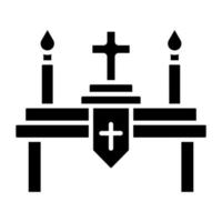 altar icono estilo vector