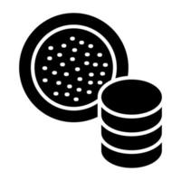 5D Data Storage Icon Style vector