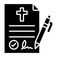 Testament Icon Style vector