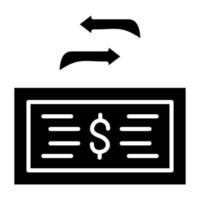 Transfer Amount Icon Style vector