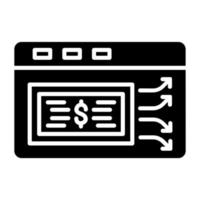 Money Transfer Portal Icon Style vector