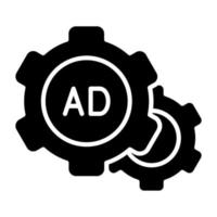 Ad Optimization Icon Style vector