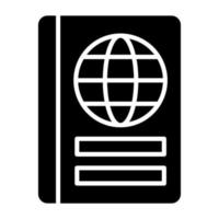 Passport Icon Style vector