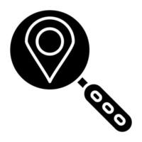 Location Finder Icon Style vector