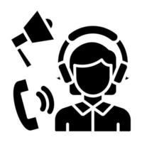 telemarketing icono estilo vector