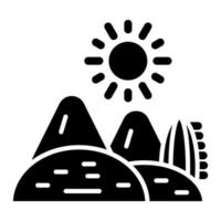 Desert Icon Style vector