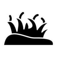 Desert Grass Icon Style vector