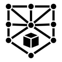 Blockchain Icon Style vector