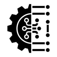 Machine Learning Icon Style vector