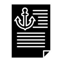 Anchor Text Icon Style vector