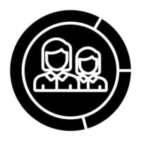 Demographics Icon Style vector