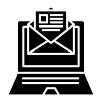 E Newsletter Icon Style vector