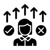 Decision Maker Icon Style vector